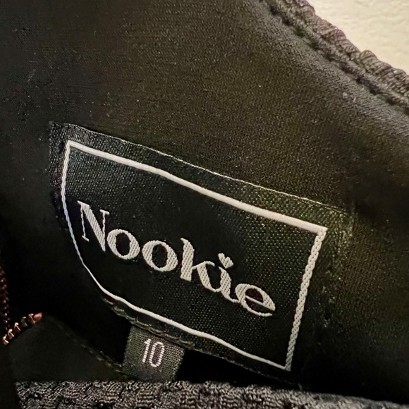 Nookie Black Sexy Cropped Knit Top and Pencil Skirt in size 10 - Picture 8 of 8